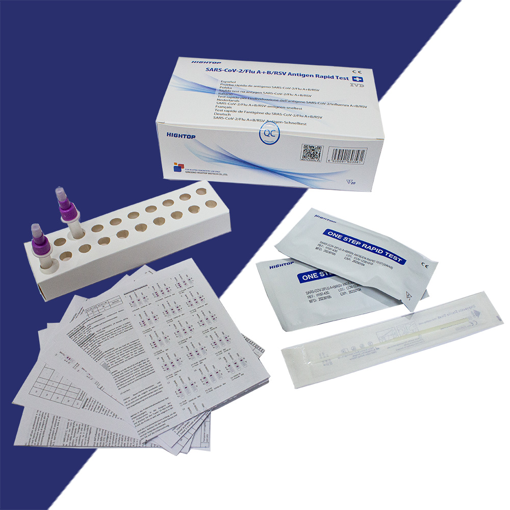 Hightop 4 in 1 +Influenza +Covid-19 Combo Antigen-Test