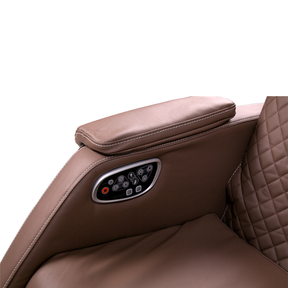 Smart V-Massagesessel khaki/weiß