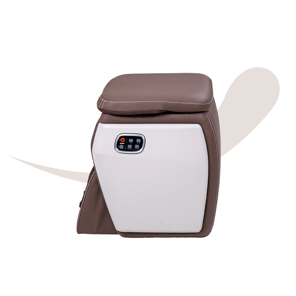 Smart V-Massagesessel khaki/weiß