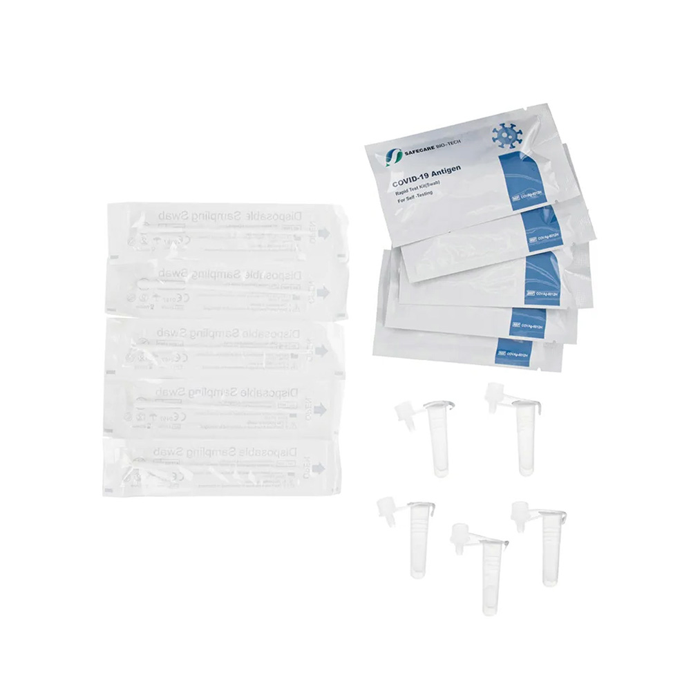 Safecare Bio-Tech SARS-CoV-2 Antigen Selbsttest für zuhause (LAIENTEST) 5er Box