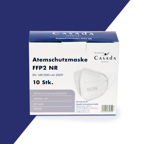 Casada FFP2 NR Atemschutzmasken mit Ohrbändern Casada FFP2 NR Atemschutzmasken mit Ohrbändern