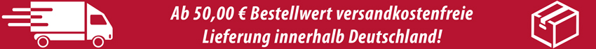 Kostenloser Versand in Deutschland ab 50€